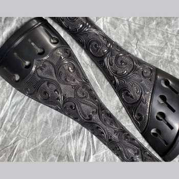 Fancy Decorative Ebony Upright Bass Tailpieces (Tulip and Compensated Styles)